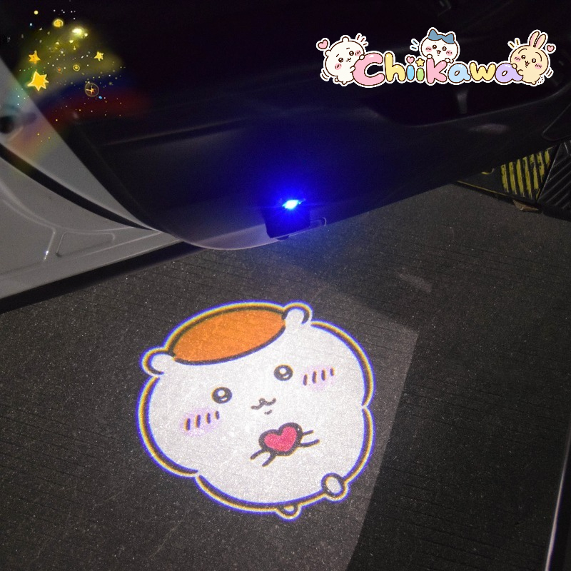 Car Accessories Japanese - Anime Chiikawa Kurimanju Auto-Ambientelicht, wiederaufladbar, kabellos,