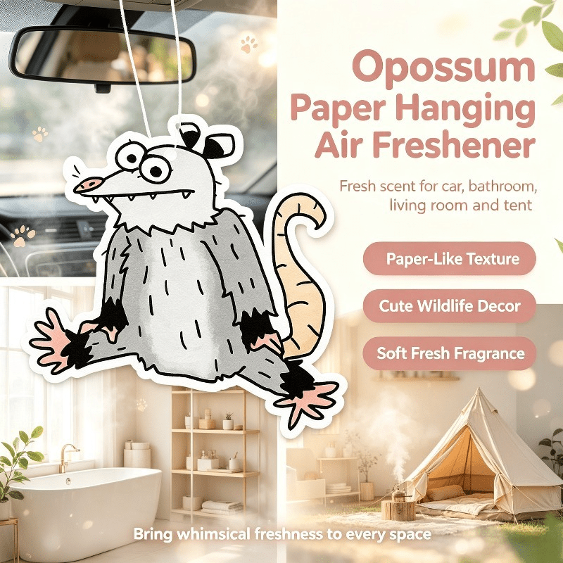 Car Air Freshener - Auto-Lufterfrischer Lustiger Opossum-Cartoon Hängender Duftspender für