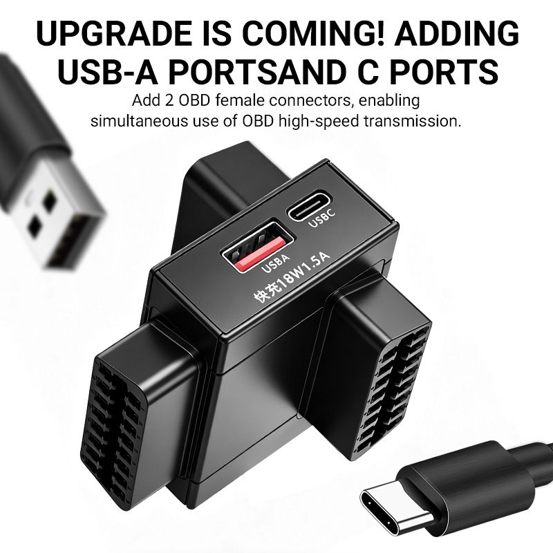 OBD2-Splitter-Adapter 1 zu 2 m – Car Charger Bewertung und Preis