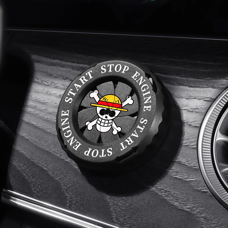 One Piece Auto-Startknopf-Deko – Car Accessories Japanese Bewertung und Preis