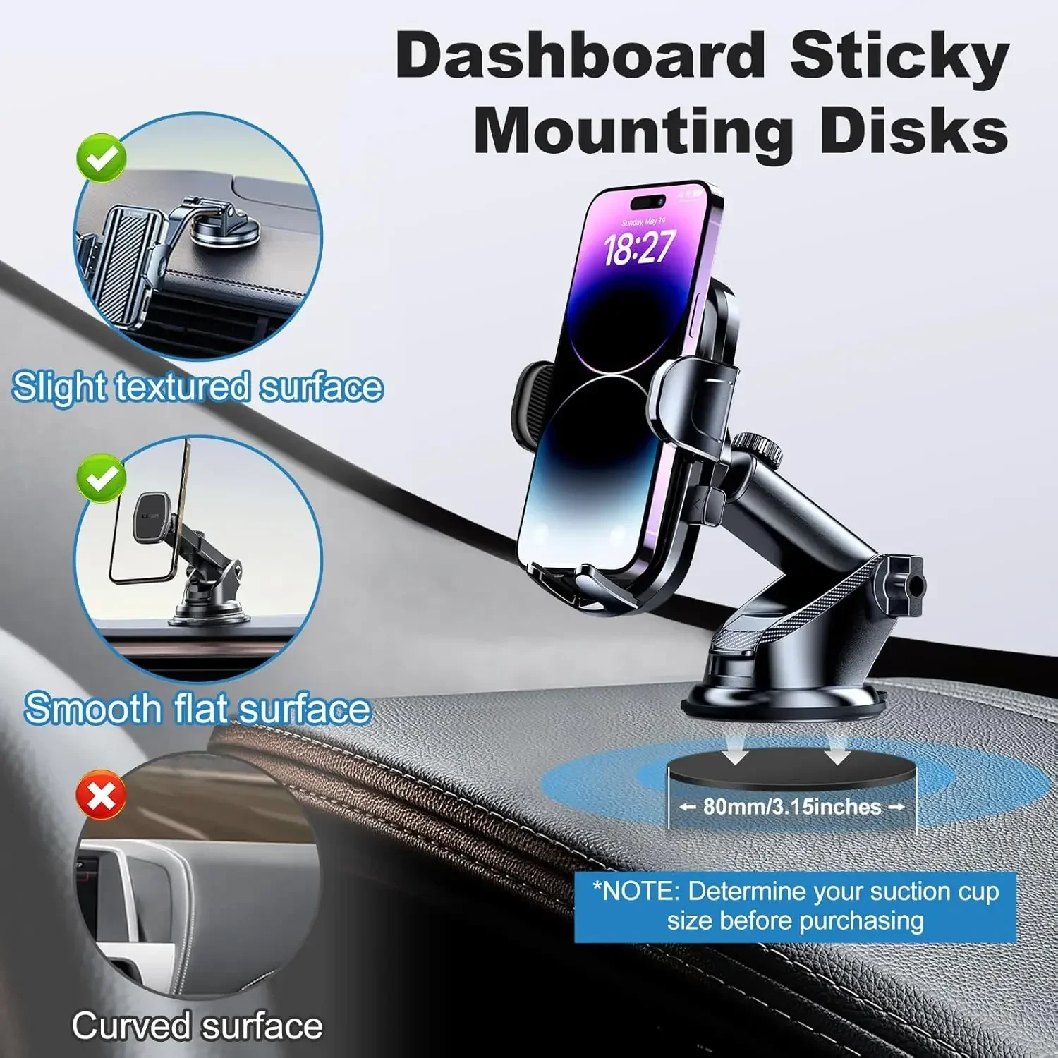 Universelles Klebepad-Set für  – Car Phone Holder Bewertung und Preis
