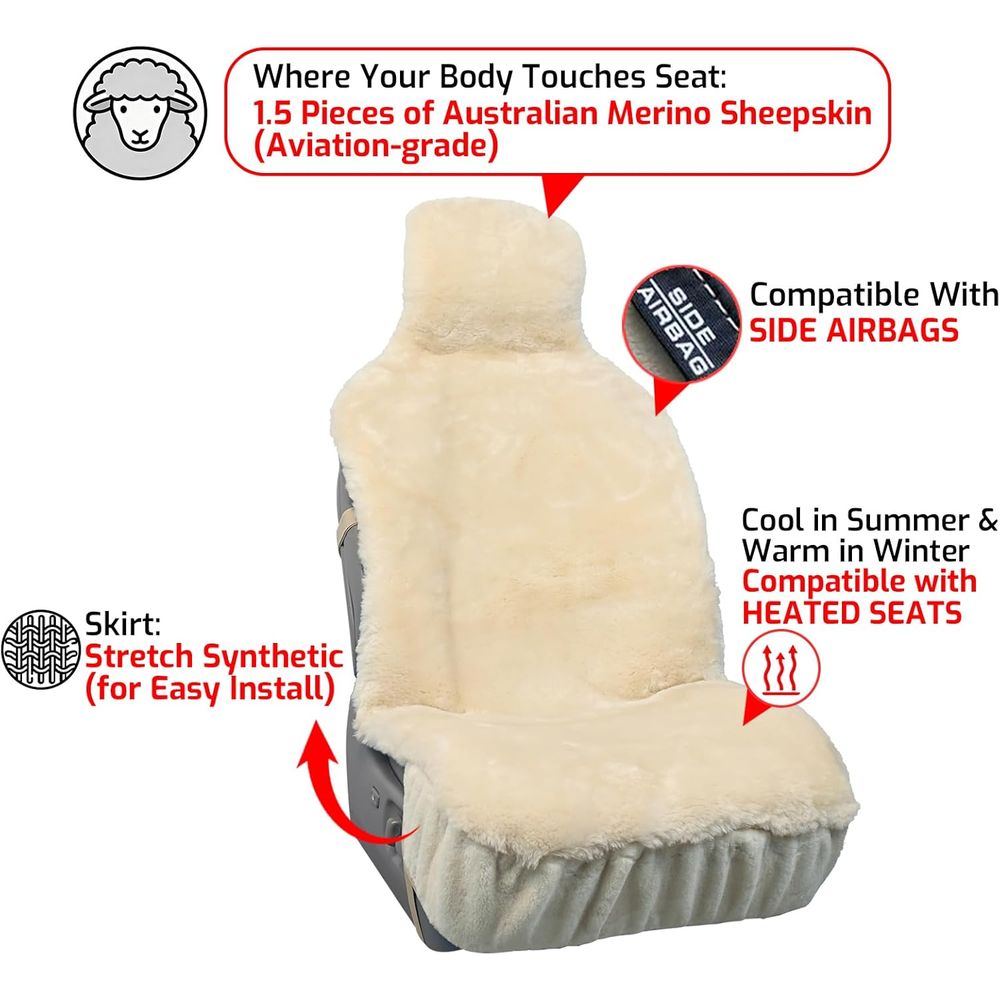 Aegis Cover Premium Schafsfell – Car Seat Cover Bewertung und Preis